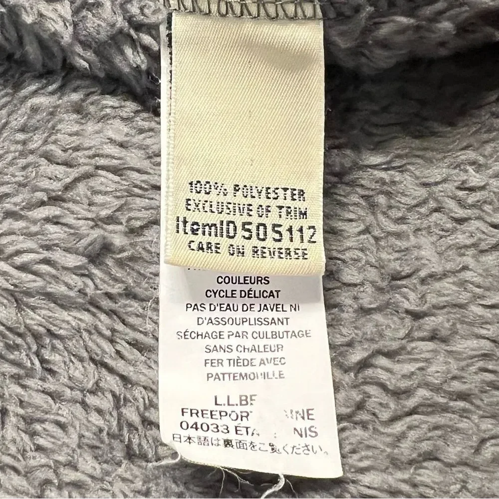 LL Bean Womens Hi-Pile Fleece Pullover Sweater Size L Outdoor Hiking Gorpcore